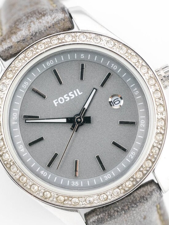 Fossil ES-3025 Genuine Leather Band Quartz Analog Women\'s Watch New Battery main image 7
